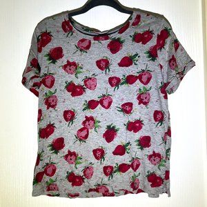 Anthropologie Maeve Strawberry Top Small
